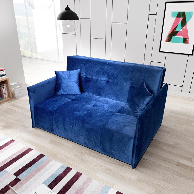 Kétszemélyes kanapé Aricca (kék)