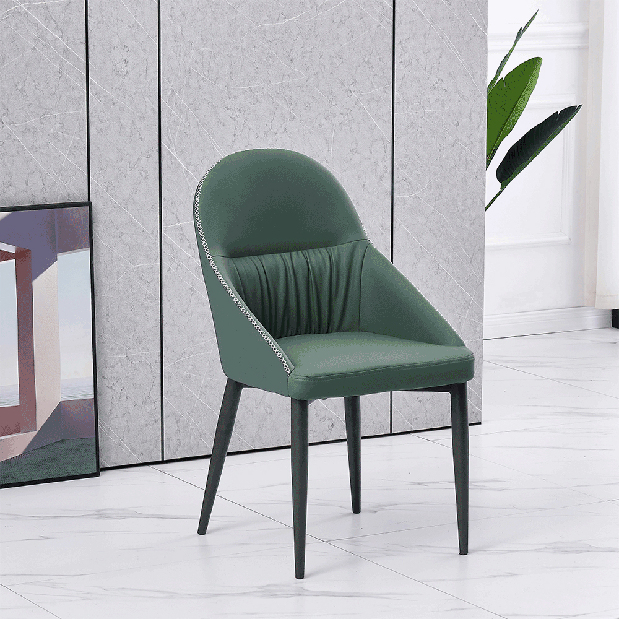 Jedálenská stolička Fosgen (zelená + kov)
