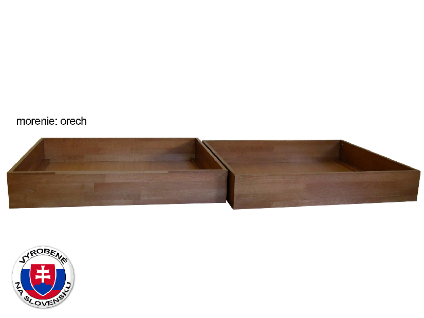1/2 fiók az ágy alatt tömör fából 210 cm (2 db) Petronila