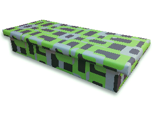 Egyszemélyes ágy (dívány) 90 cm Janae 10 (Gusto 5A zöld)