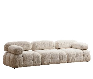 Háromszemélyes kanapé Bubel (krém)