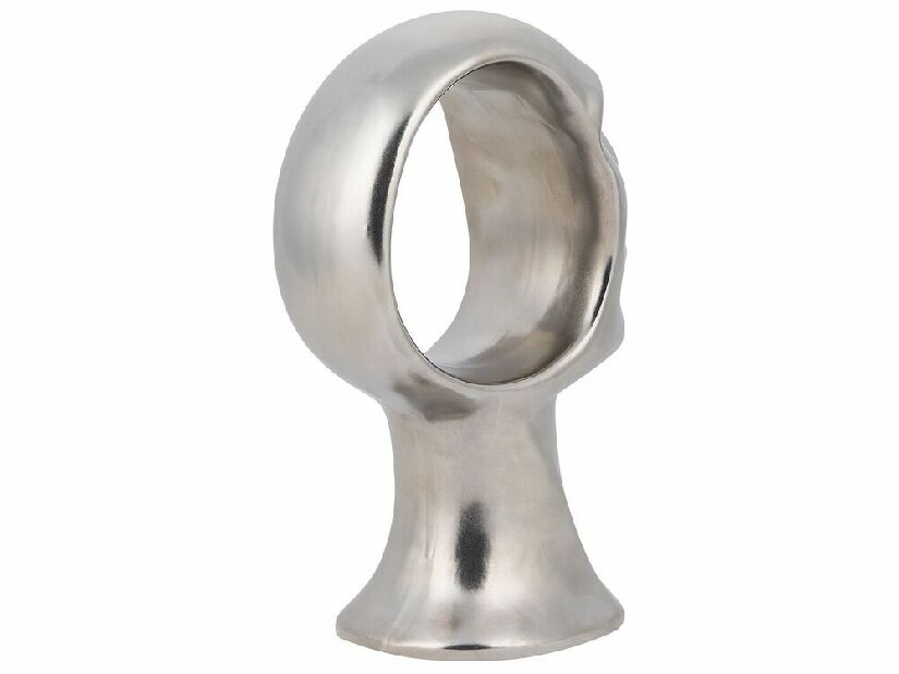 Dekorációs figura TOULON 24 cm (üveglaminált) (ezüst)