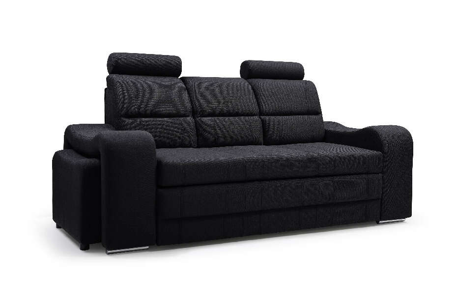 Háromszemélyes kanapé Wendell (fekete)