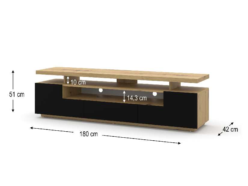 TV asztal/szekrény Evina (LED)