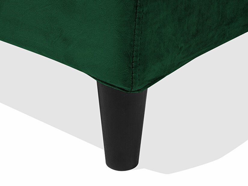 Franciaágy 180 cm FUTTI (ágyráccsal) (zöld)