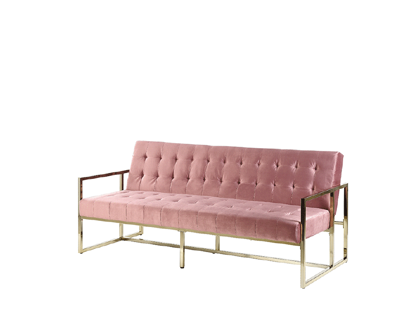 Háromszemélyes kanapé MARELAS (rózsaszín)