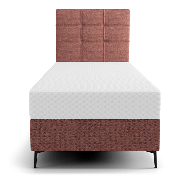 Egyszemélyes ágy 90 cm Infernus Comfort (terakotta) (ágyráccsal és tárolóhely nélkül)