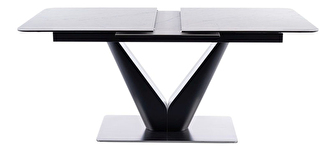 Széthúzható étkezőasztal  160-220 cm Carletta (fehér + fekete) (8 és több fő részére)