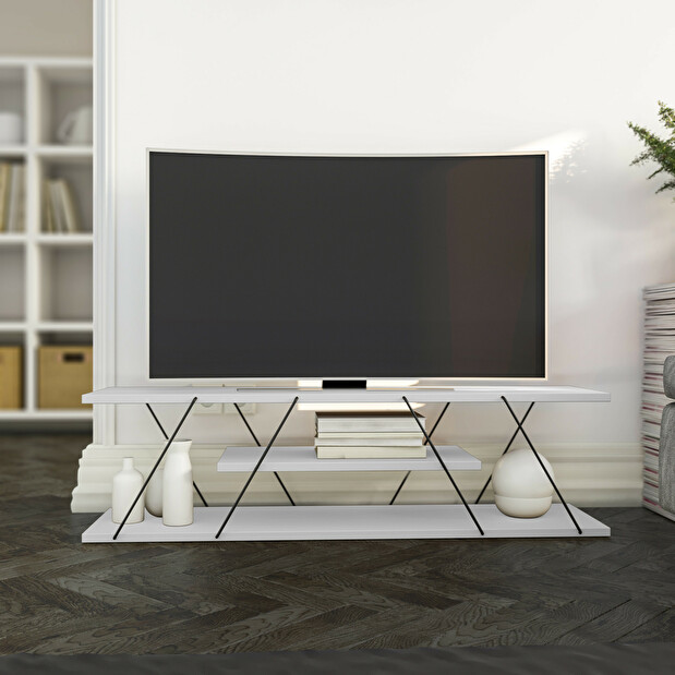 TV asztal/szekrény Cana (fehér)