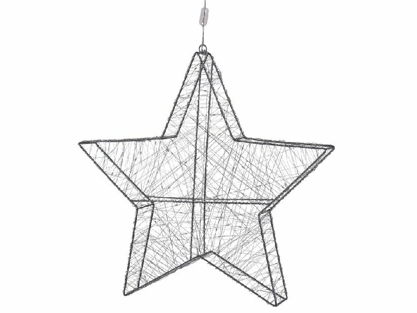 Kültéri csillag alakú dekoráció Kurza (ezüst)