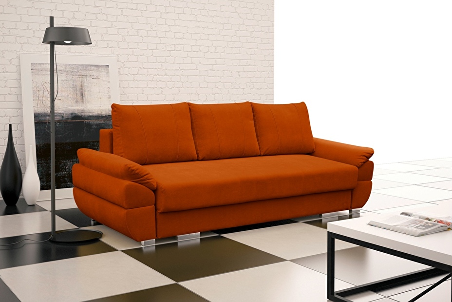 Háromszemélyes kanapé Breena (narancssárga)