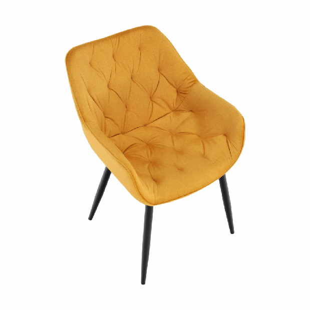 Dizájnos fotelek Feddy (sárga)