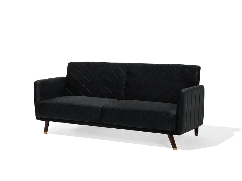 Háromszemélyes kanapé Skagen (fekete)