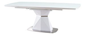 Széthúzható étkezőasztal 160-210 cm Cecelia (fehér + fehér) (8 és több fő részére)