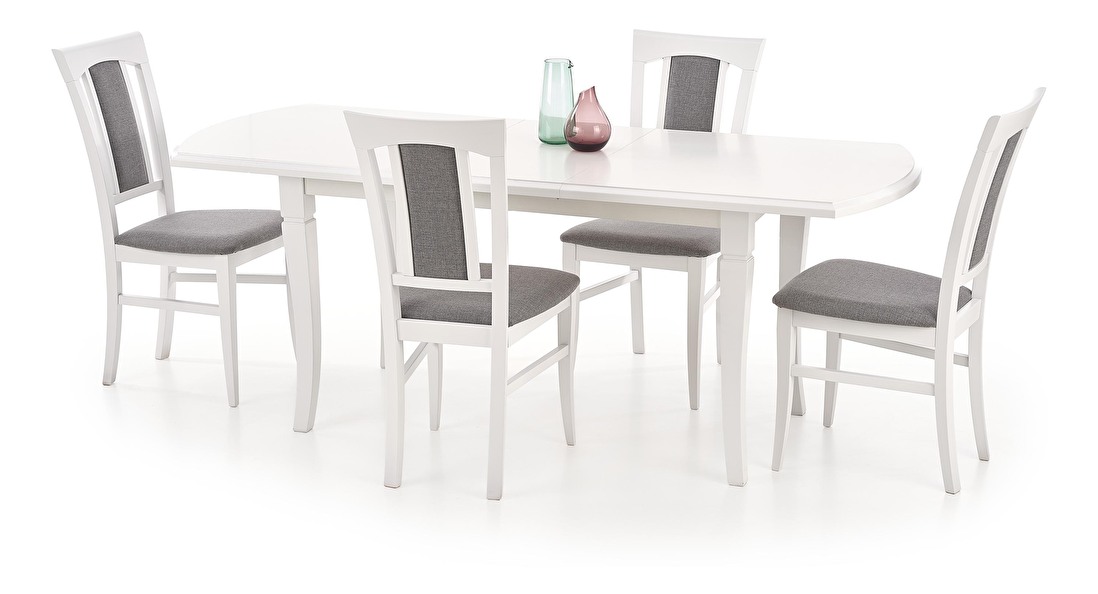 Étkezőasztal Cinned (fehér) (6 és 8 fő részére)