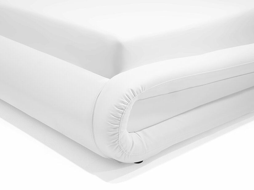 Franciaágy 180 cm AVENUE (ágyráccsal és tárolóhellyel) (fehér)