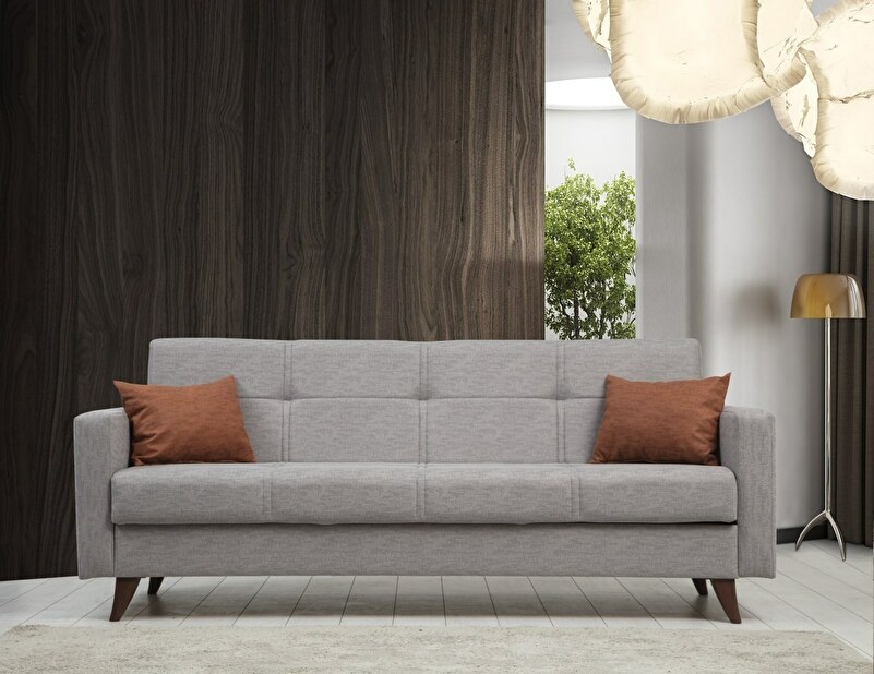 Háromszemélyes kanapé Pleione (világosszürke)