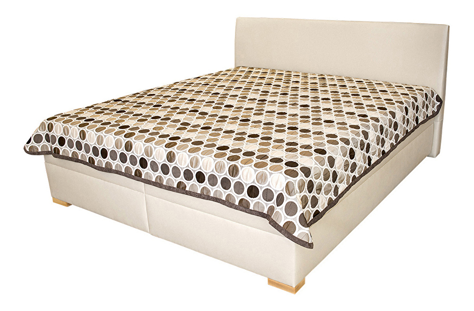 Franciaágy 180 cm Toscana (ágyrácsokkal, VISCO PLUS matracokkal és ágytakaróval)
