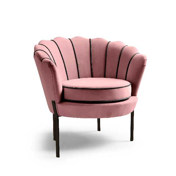 Relax fotel Alona (rózsaszín + fekete)