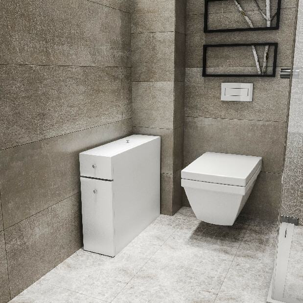Fürdőszoba szekrény Calena (fehér)
