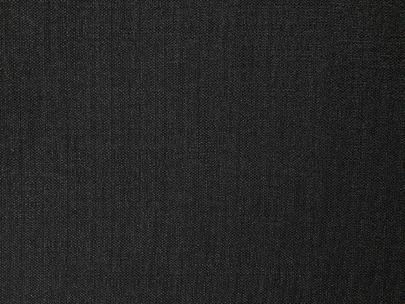Franciaágy 180 cm COLLETTE (ágyráccsal) (fekete)