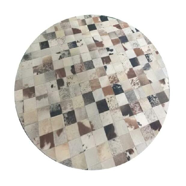 Bőr szőnyeg 200x200 cm TYP 10 (marhabőr + patchwork minta) *kiárusítás 