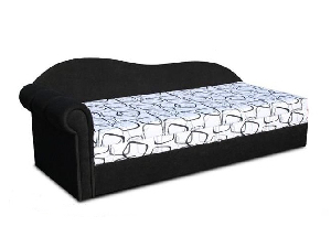 Egyszemélyes ágy (dívány) 70 cm Lane II (fekete 39 + Dodo 1026) (B)
