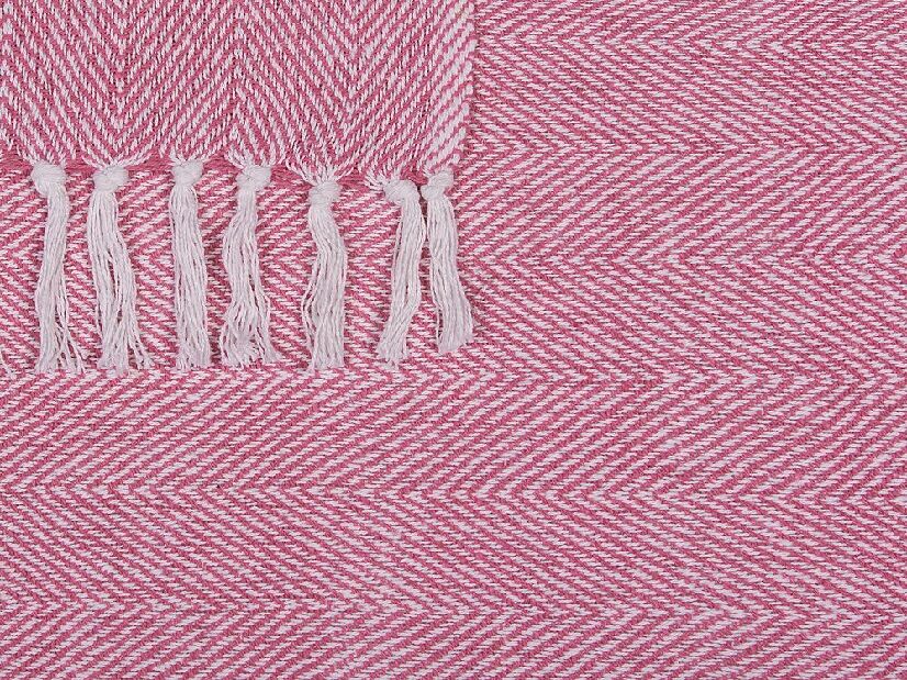 Pléd 160x130 cm TANAMI (textil) (rózsaszín)