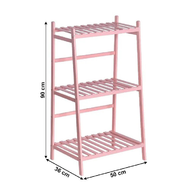 Polcos szekrény Neplo typ 3 (rózsaszín)