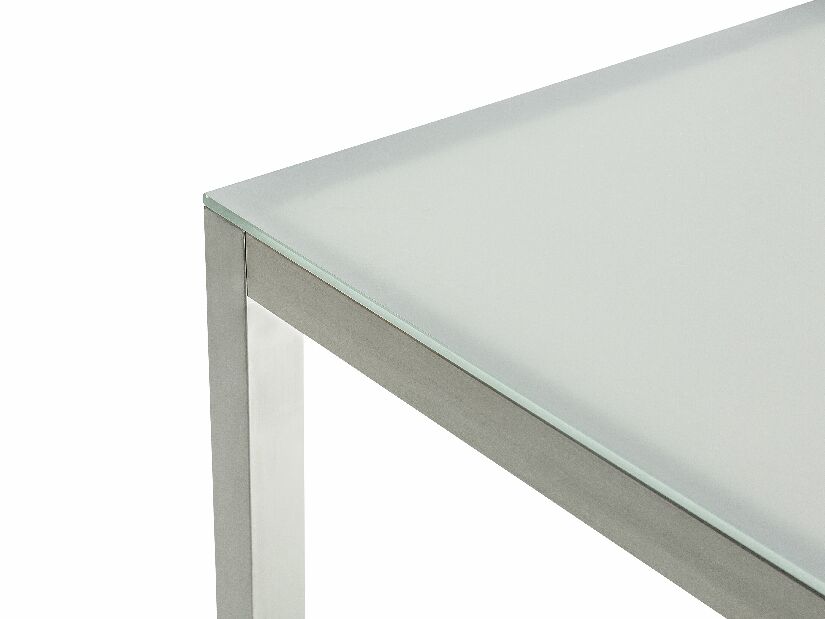 Kerti asztal Grosso (fehér) (edzett üveggel)