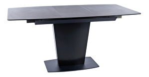 Széthúzható étkezőasztal 120-160 cm Benedict (fekete + fekete) (4 6 fő részére)