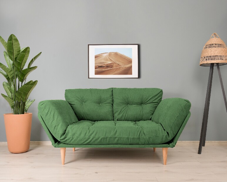 Háromszemélyes kanapé Nela (zöld)