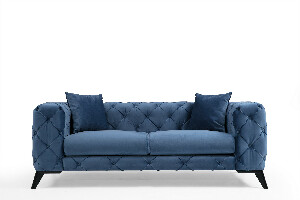 Kétszemélyes kanapé Collo (kék)