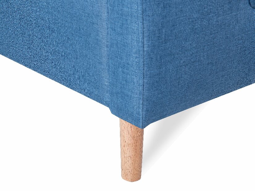 Franciaágy 140 cm ROME (ágyráccsal) (kék)
