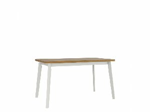 Asztal 80 x 140+180 VI (gandson tölgy L) (fehér)
