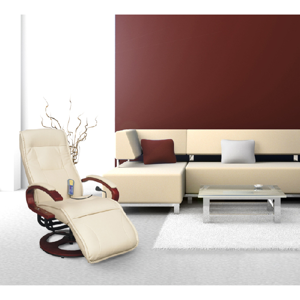 Relaxációs fotel Arabela 2 TC3-038 (bézs + cseresznye) *kiárusítás