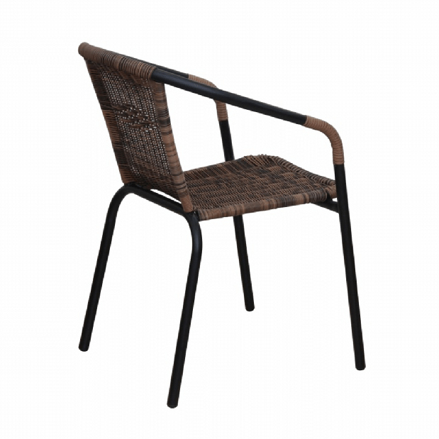 Kerti szék (4 db.) Durley (barna + fekete) *bazár