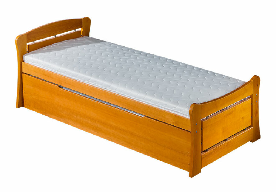 Egyszemélyes ágy 90 cm Pauli 1 (ágyráccsal és tárhellyel)