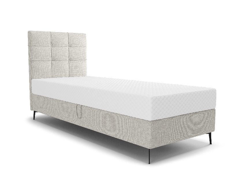 Egyszemélyes ágy 90 cm Infernus Comfort (világosszürke) (ágyráccsal és tárolóhely nélkül)