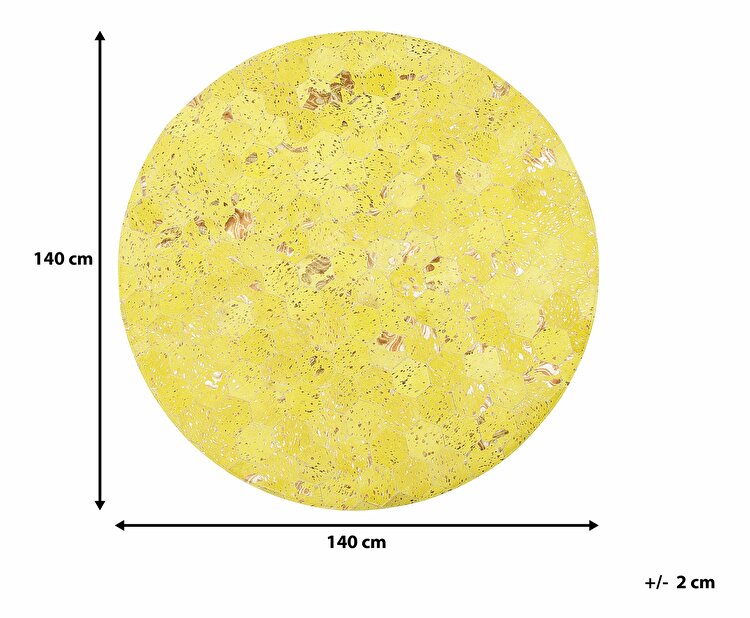 Szőnyeg 140 cm Zarqa (sárga)
