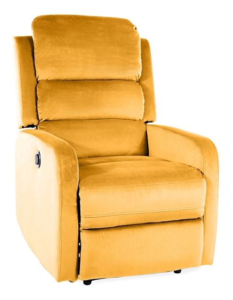 Széthúzható fotel Paged (sárga)