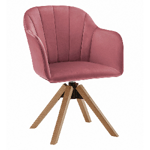 Irodai fotel Daine (bükk + régi rózsaszín)
