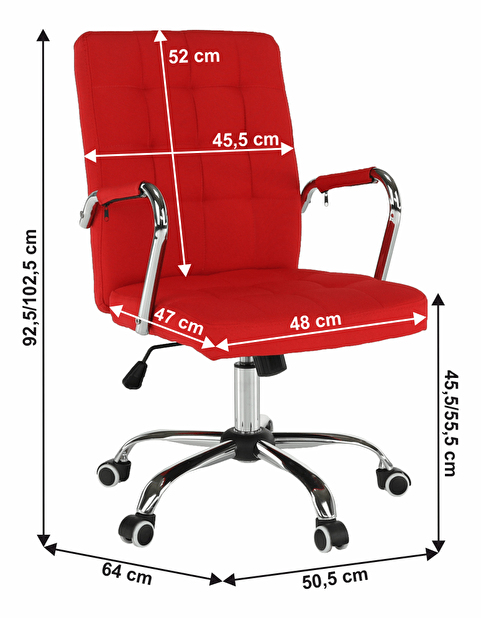 Irodai fotel Morgen (piros) *kiárusítás