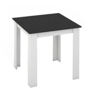 Étkezőasztal Kraz (négyzet) (4 fő részére) (fehér + fekete)