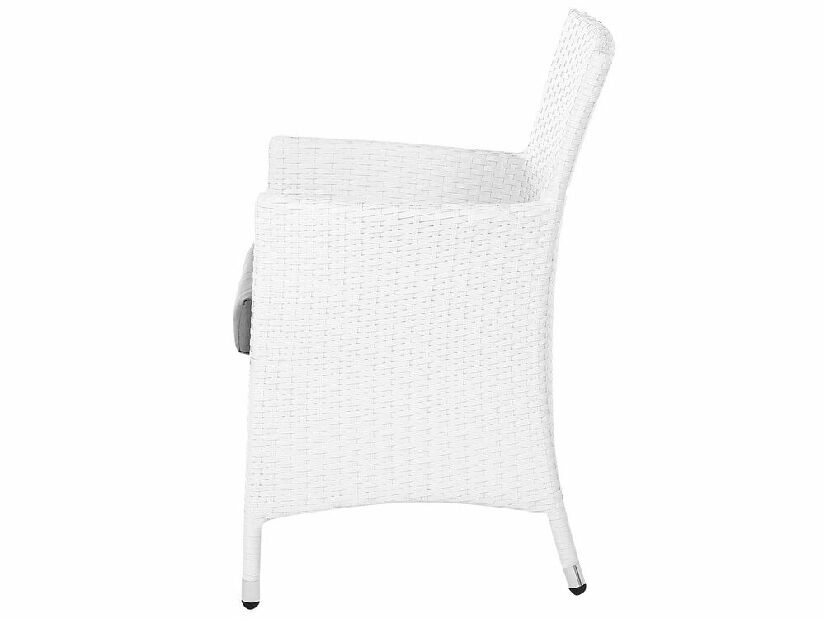 Kerti szék szett 2db TALIAN (polirattan) (fehér)
