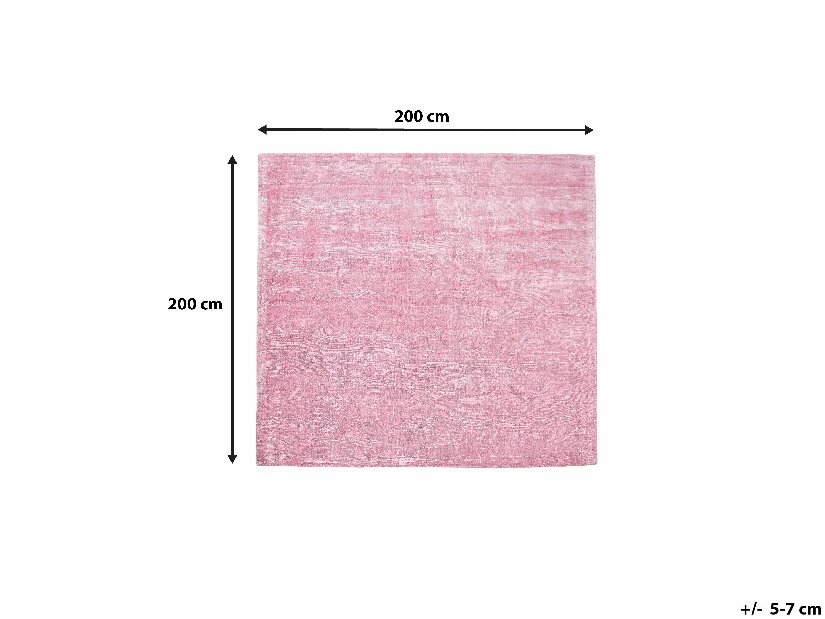 Szőnyeg 200x200 cm Gari (rózsaszín)