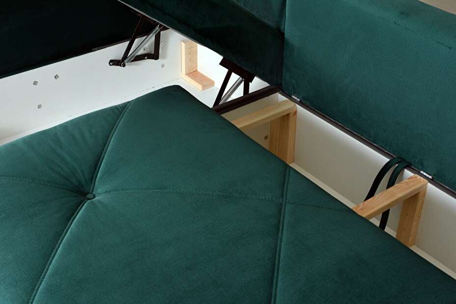 Háromszemélyes kanapé Mikel II (zöld) (L)