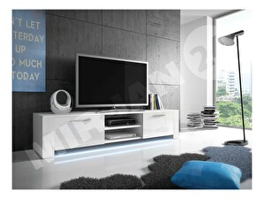 TV szekrény/asztal IX Mirjan Clio (fehér + fényes fehér)