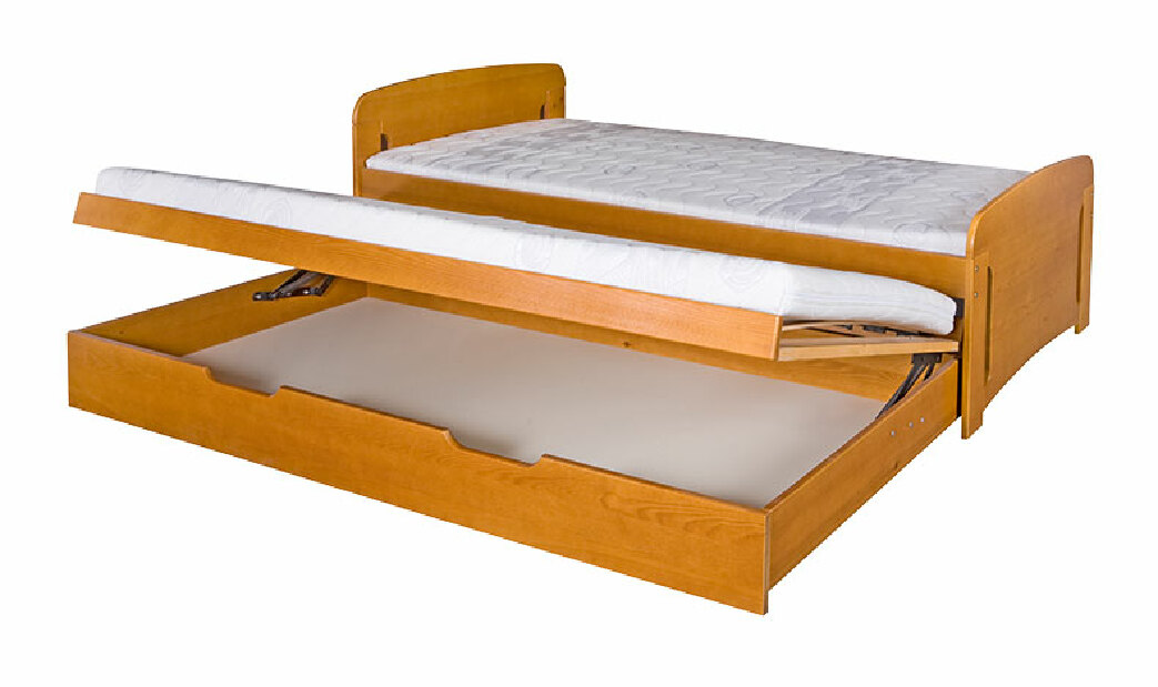 Széthúzható ágy 90 cm Valder (ágyrácsokkal és tárhellyel)
