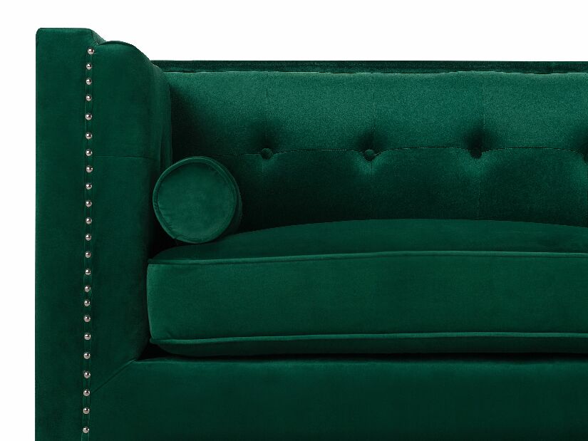 Háromszemélyes kanapé Avaldo (smaragdzöld)